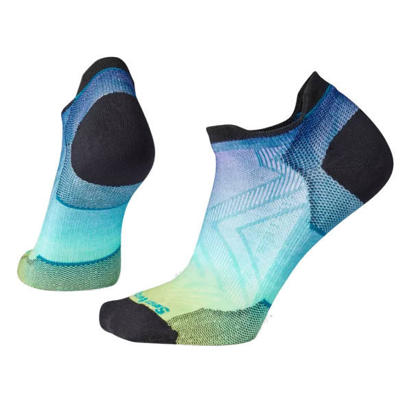 Skarpety Smartwool Run Zero Cushion Ombre Print Low Ankle Socks damskie niebieskie