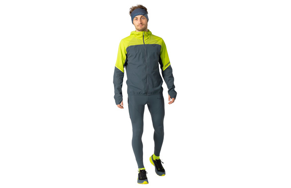 Kurtka Dynafit Alpine Wind Jacket szaro-żółta męska 