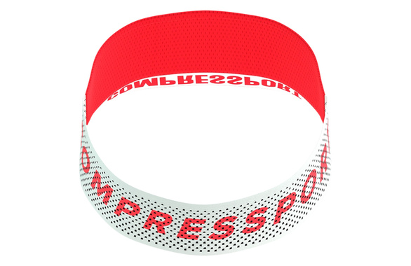 Daszek Compressport Pro Racing Visor czerwono-biały