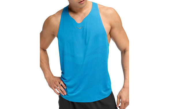 Koszulka Hoka Race Day Singlet niebieska męska