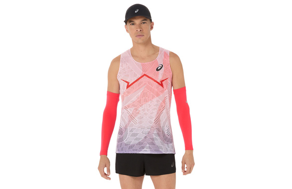 Koszulka Asics MetaSpeed Singlet czerwona męska  