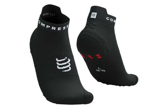 Skarpety Compressport Pro Racing Socks V4.0 Run Low (Black / White) czarno-białe