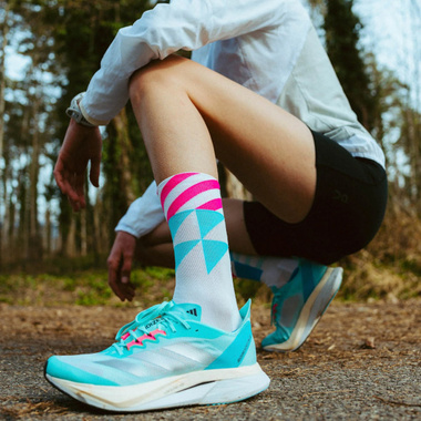 Skarpety Incylence Ultralight Elements White Blue Pink (High Cut) biało-niebiesko-różowe
