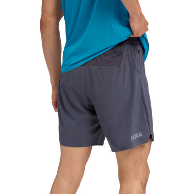 Spodenki Hoka Glide 7" Short 2in1 szare męskie