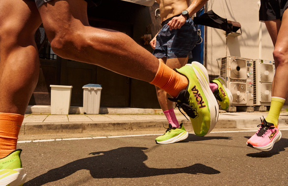 Skarpety Hoka Clifton Crew Run Sock różowe