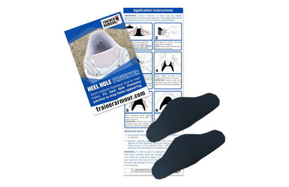 Zestaw do naprawy pięty Trainer Armour Heel Hole Preventer czarny