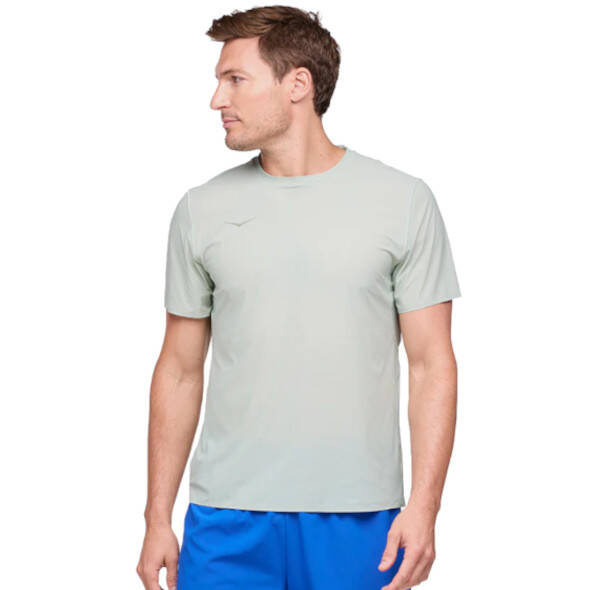 Koszulka Hoka Airolite Run Short Sleeve jasnozielona męska 