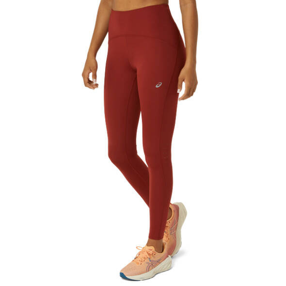 Legginsy Asics Road High Waist Tight damskie czerwone