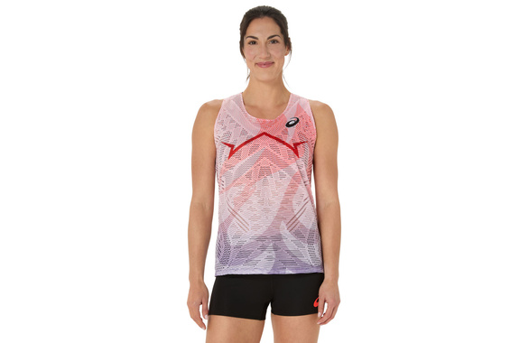 Koszulka Asics MetaSpeed Singlet damska czerwona