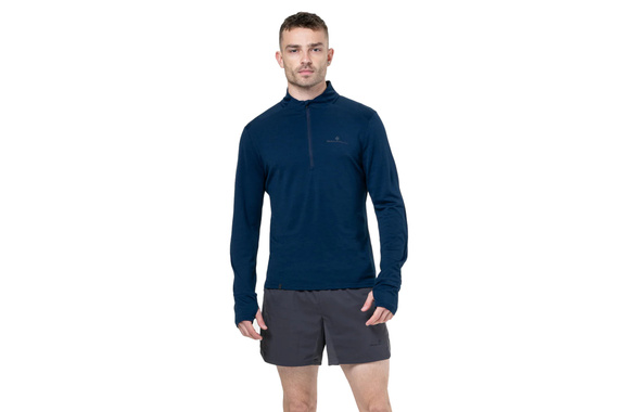 Bluza Ronhill Tech Merino 1/2 Zip granatowa męska 