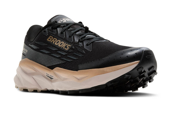 Buty Brooks Cascadia 19 z membraną G-TX (wodoodporne) czarno-beżowy męskie AW25