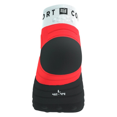 Skarpety Compressport Ultra Trail Socks v2.0 Low biało-czerwono-czarne