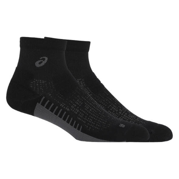 Skarpety Asics Performance Run Socks Quarter czarno-szare AW25