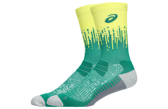 Skarpety Asics Performance Run Socks Crew żółto-zielone