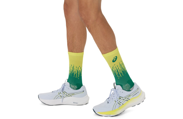 Skarpety Asics Performance Run Socks Crew żółto-zielone