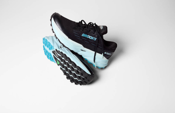 Buty Brooks Cascadia 19 z membraną G-TX (wodoodporne) damskie czarno-niebieskie damskie AW25