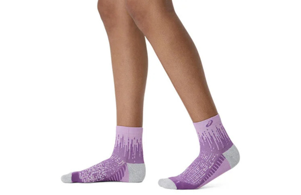Skarpety Asics Performance Run Socks Quarter fioletowe