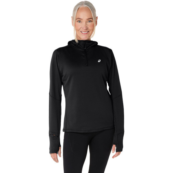 Bluza Asics Road Winter LS Hoodie damska czarna