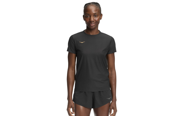 Koszulka Hoka Airolite Short Sleeve 2.0 damska czarna