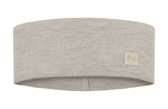Opaska Buff Merino Wide Headband Solid Cloud beżowa