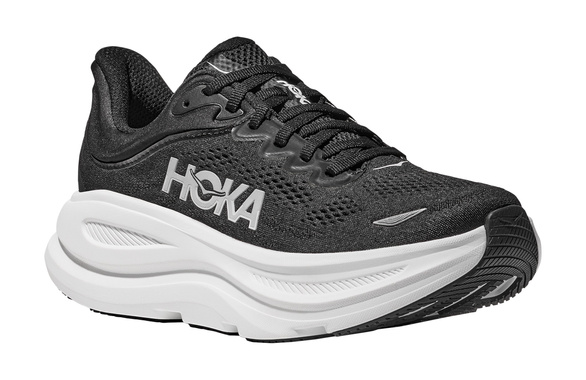 Buty Hoka Bondi 9 Wide (na szerszą stopę) czarno-białe (BWHT) męskie SS25