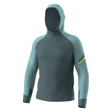 Bluza Dynafit Alpine L/S Hooded Tee szaro-niebieska męska 