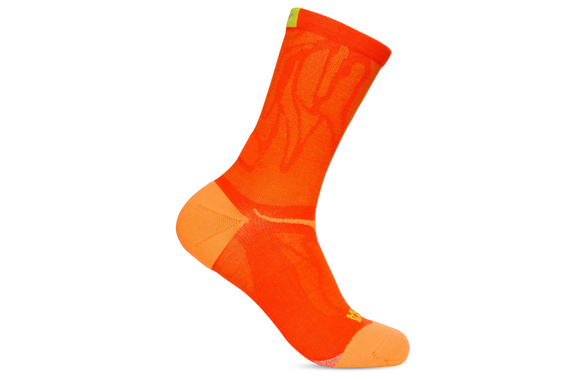 Skarpety Hoka Clifton Crew Run Sock pomarańczowe