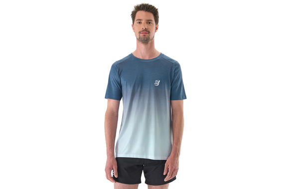 Koszulka Compressport Performance SS T-Shirt niebieska męska 