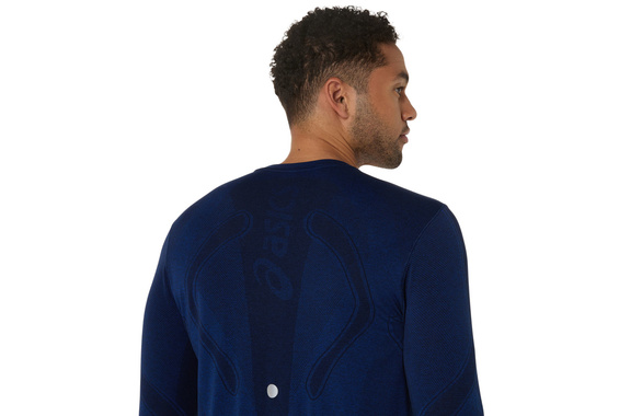 Koszulka Asics Road Seamless Ls Top granatowa męska AW25