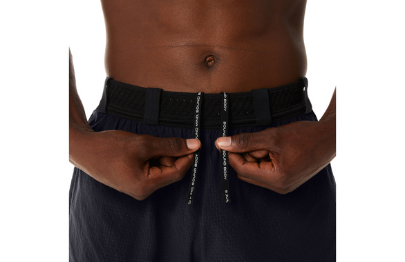 Spodenki Asics Metarun Split Short czarne męskie 