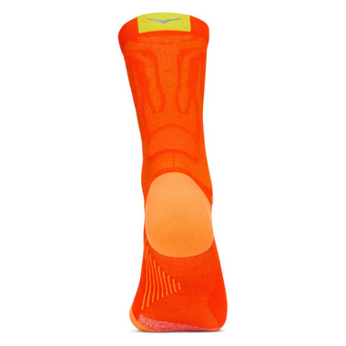 Skarpety Hoka Clifton Crew Run Sock pomarańczowe