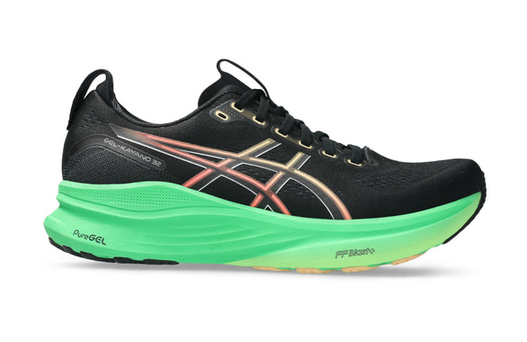 Buty Asics Gel-Kayano 32 czarno-zielone męskie SS26