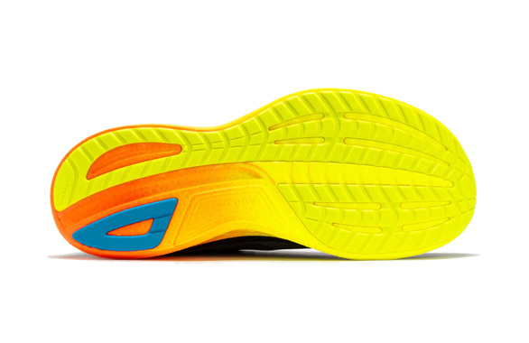 Buty Saucony Ride 18 granatowo-pomarańczowe męskie AW25