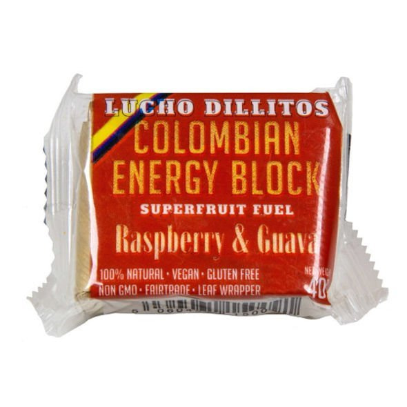 Kostka energetyczna Lucho Dillitos Rasberry kostka energetyczna z gujawy z maliną 40 g
