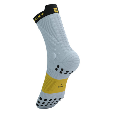 Skarpety Compressport Pro Racing Socks V4.0 Trail (Grey Dawn / Ceylon Yellow) szaro-żółte