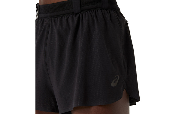 Spodenki Asics Metarun Split Short czarne męskie 