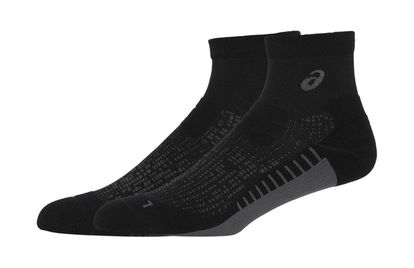 Skarpety Asics Performance Run Socks Quarter czarno-szare AW25
