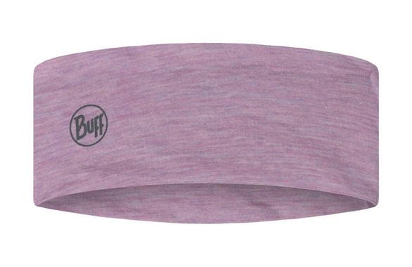 Opaska Buff Merino Wide Headband Solid Pansy różowa