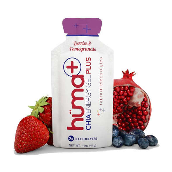 Żel Huma Gel Plus 44 g jagoda + granat + elektrolity