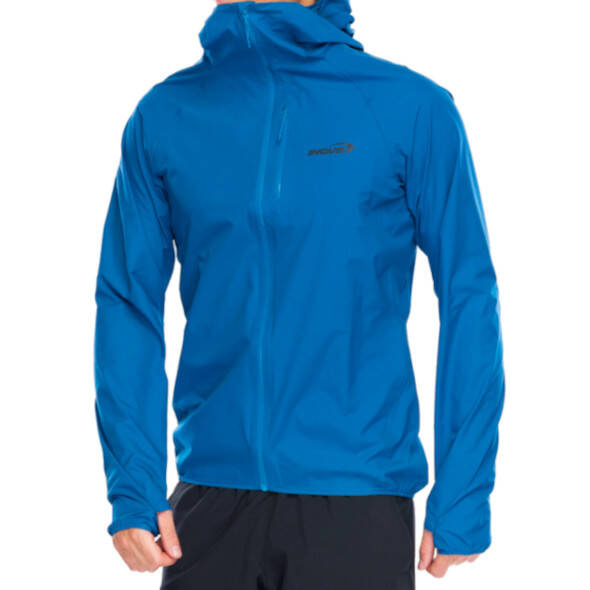 Kurtka przeciwdeszczowa Inov-8 Stormshell Fz v2 niebieska męska - nowe logo