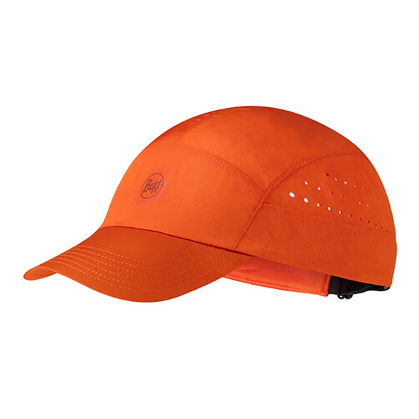 Czapka z daszkiem Buff Speed Cap Solid Poppy pomarańczowa SS25
