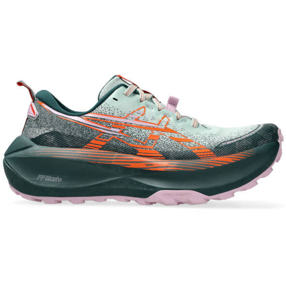 Buty Asics Trabuco Max 4 damskie zielono-pomarańczowe SS25
