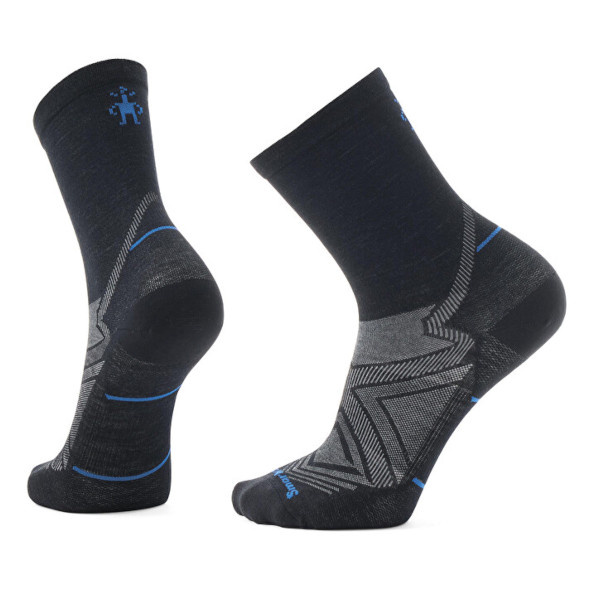 Skarpety Smartwool Run Zero Cushion Mid Crew Socks Black czarne