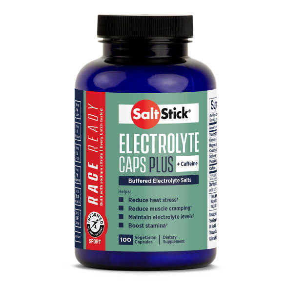 Kapsułki Saltstick Race Ready Caps Plus - 100 szt. z kofeiną 