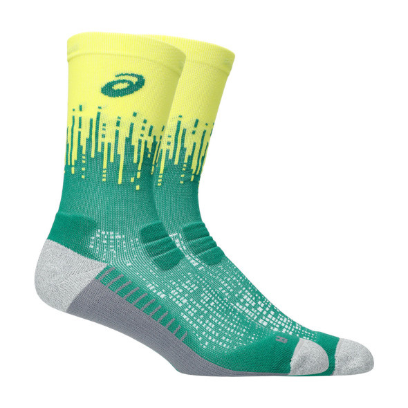 Skarpety Asics Performance Run Socks Crew żółto-zielone