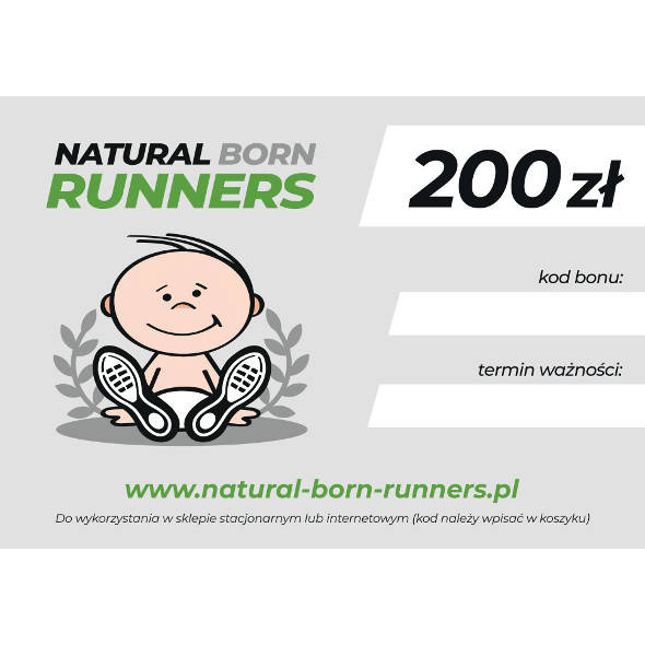 Bon / Voucher upominkowy Natural Born Runners 200 ZŁ