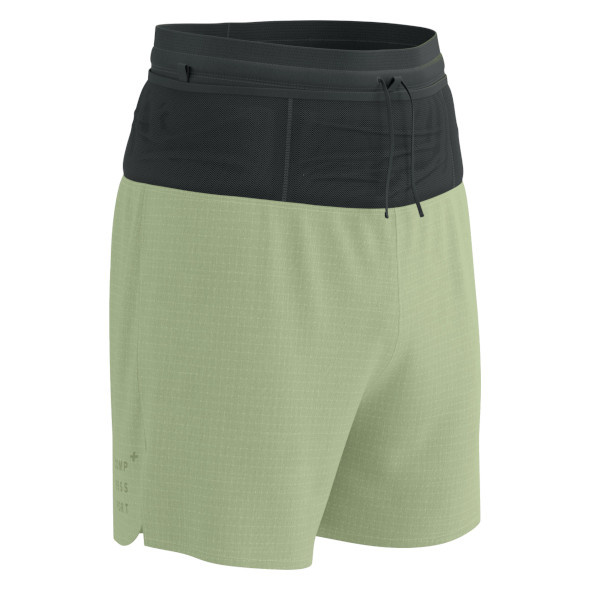 Spodenki Compressport Trail Racing Overshort zielone męskie