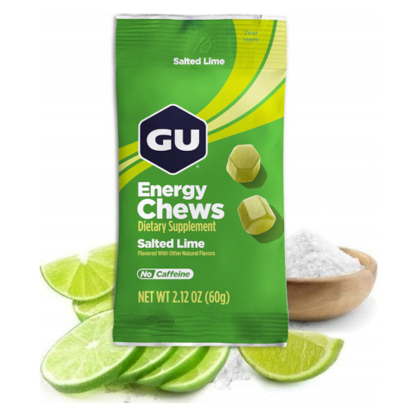 Żelki energetyczne Gu Energy Chews Salted Lime 54 g solona limonka