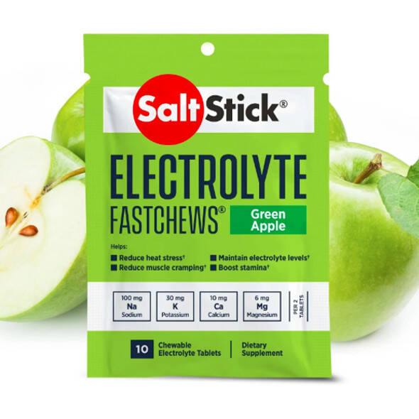 Pastylki do ssania Saltstick 10 szt. - zielone jabłko