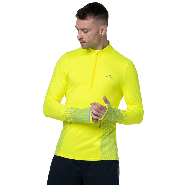 Bluza Ronhill Tech Reflect 1/2 Zip żółta męska 
